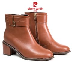 Giày Boots Nữ Pierre Cardin - 296 (Da Thật Cao Cấp, Khóa Gold Sang Trọng)