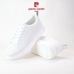 Giày Sneaker Pierre Cardin Mã 914 – Sắc Trắng Tinh Khôi & Chất Liệu Vải Dệt Êm Ái