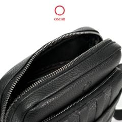  Túi Đeo Chéo Nam Oscar - 068 (Họa Tiết Kẻ Ô 3D, Phong Cách Casual Năng Động) 