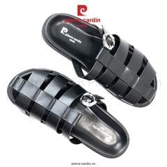 Giày Mules Nữ Pierre Cardin Mã 302 – Thiết Kế Quai Đan Gladiator & Khóa Kim Loại Sang Trọng