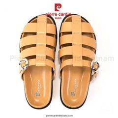 Giày Mules Nữ Pierre Cardin Mã 302 – Thiết Kế Quai Đan Gladiator & Khóa Kim Loại Sang Trọng