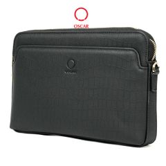 Ví Cầm Tay Nam Oscar - 015 (Clutch Da Phối Vân Cá Sấu Sang Trọng, Thiết Kế Lịch Lãm)