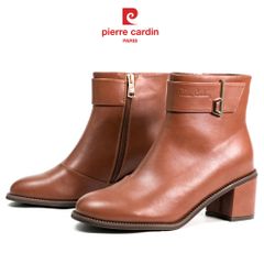 Giày Boots Nữ Pierre Cardin - 296 (Da Thật Cao Cấp, Khóa Gold Sang Trọng)