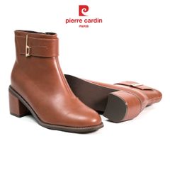 Giày Boots Nữ Pierre Cardin - 296 (Da Thật Cao Cấp, Khóa Gold Sang Trọng)