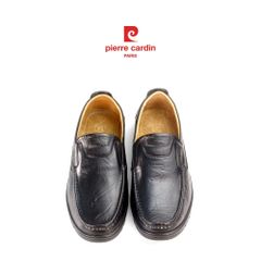 Giày mọi nam Pierre Cardin da bò thật, họa tiết da nổi, đế cao su 821