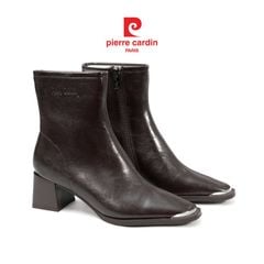  Giày boots nữ Pierre Cardin đế vuông cao 5cm - 295 