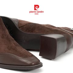 Giày boots nữ Pierre Cardin đế vuông cao 5cm - 294
