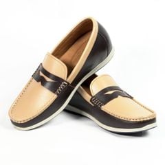 Giày Loafer Nam Pierre Cardin - 538 (Phối Màu Bicolor Thời Thượng, Da Thật Cao Cấp)