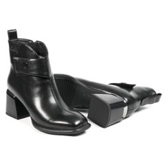 Giày Boots Nữ Pierre Cardin - 300 (Da PU Cao Cấp, Thiết Kế Gót Khối Hình Học Hiện Đại)