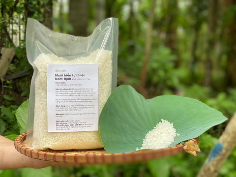 Muối Biển Thô Nam Định 100% Tự Nhiên, Không Tẩy Trắng - Giàu Khoáng Chất