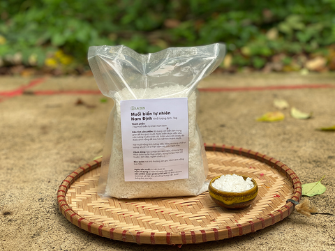 Muối Biển Thô Nam Định 100% Tự Nhiên, Không Tẩy Trắng - Giàu Khoáng Chất