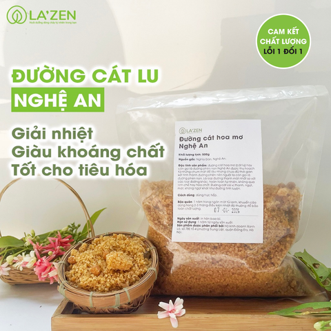 Đường phèn non, đường cát lu kết tinh tự nhiên từ mật mía Nghệ An không hóa chất