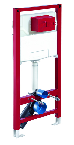 Két nước và khung âm tường, dòng MONTUS (két cao), chất liệu Thép