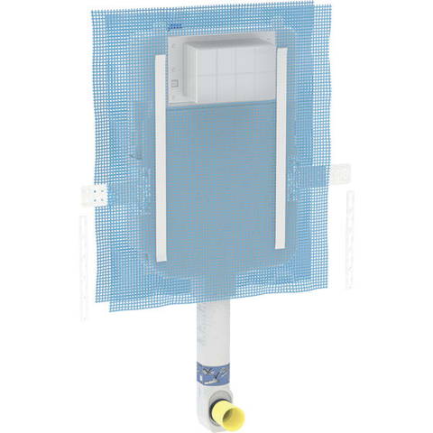 Két nước âm tường Geberit Alpha 8 cm, 6 / 3 lít 109175001.