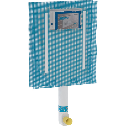 Két nước âm tường Geberit Sigma 8 cm, 6 / 3 lít 109791001. Geberit chính hãng.