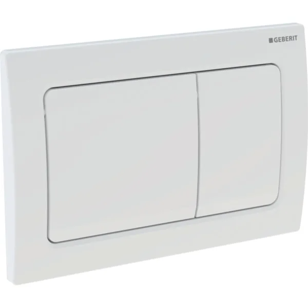 Mặt nạ nhấn xả Geberit Alpha30, xả kép, màu trắng 115055111.