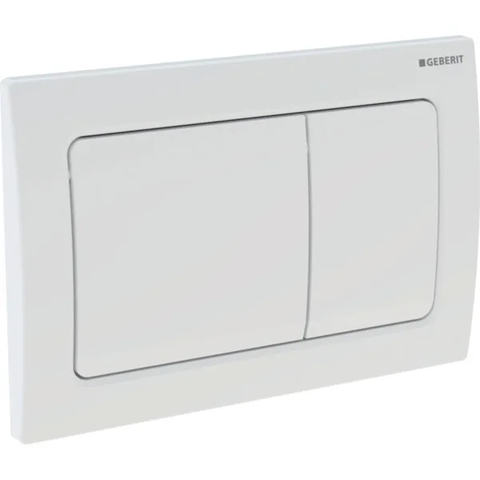 Mặt nạ nhấn xả Geberit Alpha30, xả kép, màu trắng 115055111.