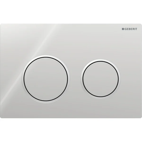 Mặt nạ nhấn xả Geberit Omega20, xả kép, màu chrome mờ 115085KH1