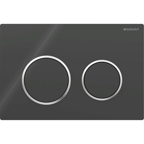 Mặt nạ nhấn xả Geberit Omega20, xả kép, màu chrome mờ 115085KH1