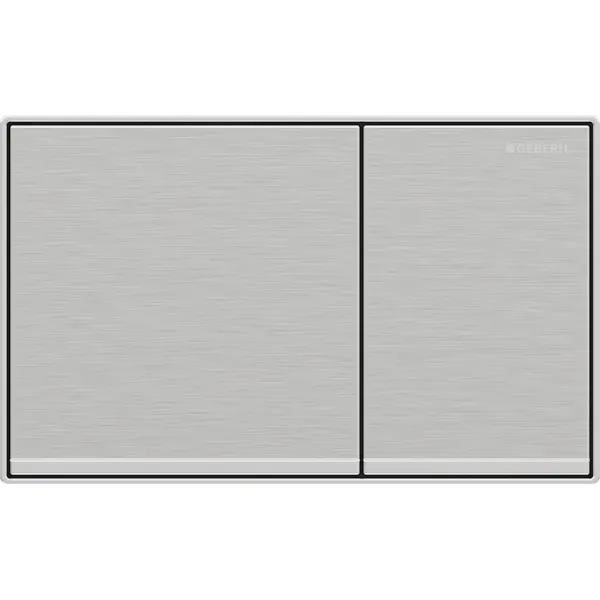 Mặt nạ nhấn xả Geberit Sigma60, xả kép, bề mặt phẳng, màu chrome xước và bóng, có phủ chống bám bẩn 115640GH1