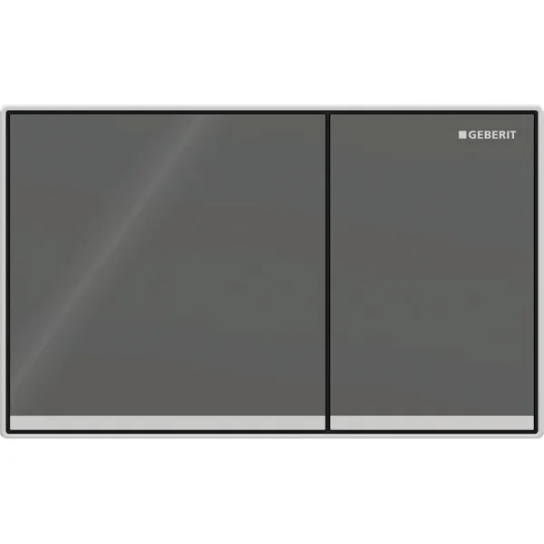 Mặt nạ nhấn xả Geberit Sigma60, xả kép, bề mặt phẳng, tráng gương , màu xám và chrome 115640JK1