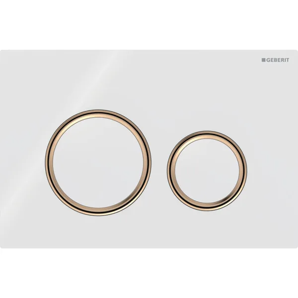 Mặt nạ nhấn xả Geberit Sigma21, xả kép, màu  vàng đỏ và trắng 115650SI1