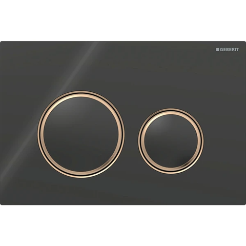 Mặt nạ nhấn xả Geberit Sigma21, xả kép, màu  vàng đỏ và đá phiến Mustang 115650JM1