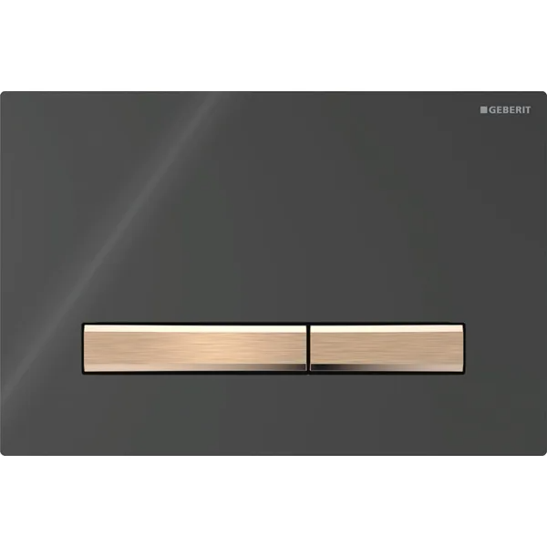 Mặt nạ nhấn xả Geberit Sigma50, xả kép, màu  vàng đỏ và đen 115670DW2