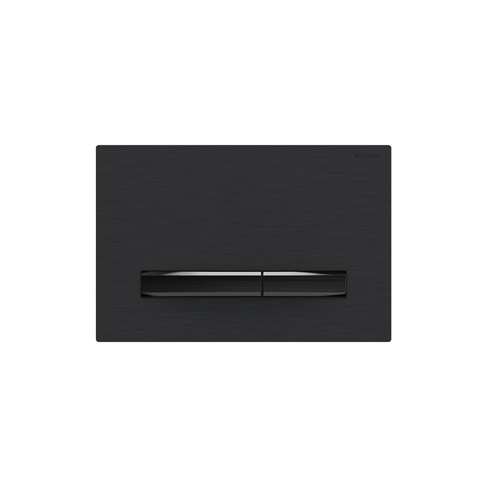 Mặt nạ nhấn xả Geberit Sigma50, xả kép, màu  chrome đen xước, có phủ chống bám bẩn 115671QD2