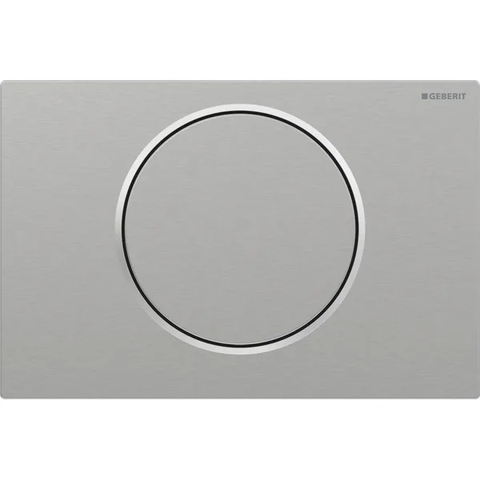 Mặt nạ nhấn xả Geberit Sigma10, chỉ xả khi nhấn, màu trắng viền chrome 115758KJ5