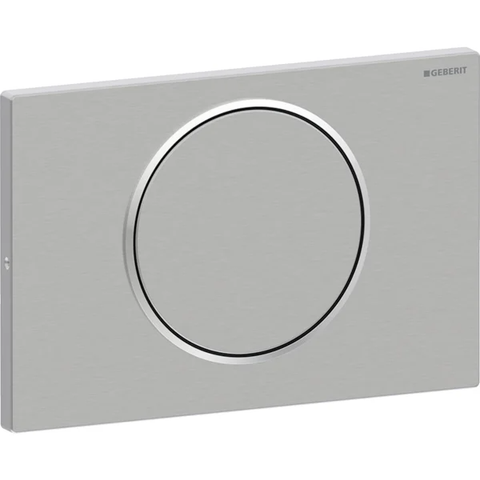 Mặt nạ nhấn xả Geberit Sigma10, chỉ xả khi nhấn, màu chrome xước và bóng 115787SN5