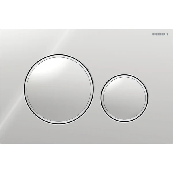 Mặt nạ nhấn xả Geberit Sigma20, xả kép, màu chrome bóng và mờ 115882KH1