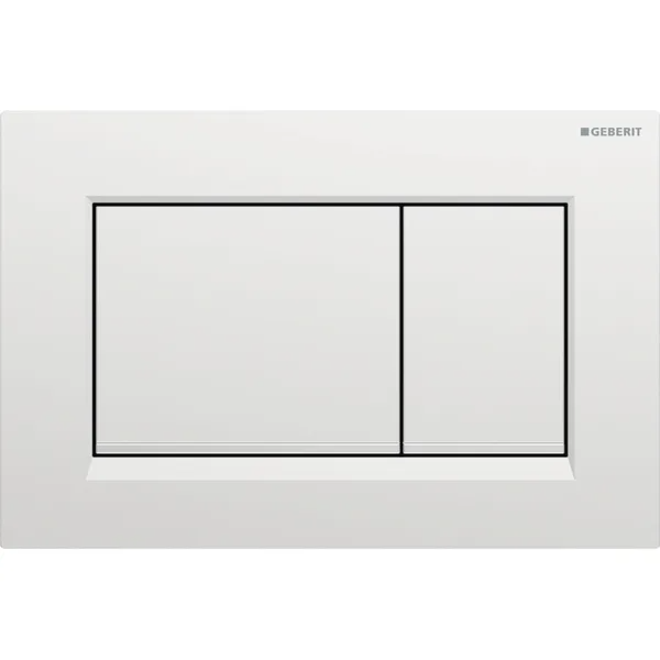 Mặt nạ nhấn xả Geberit Sigma30, xả kép, màu chrome mờ và chrome bóng, có phủ chống bám bẩn 115883JQ1