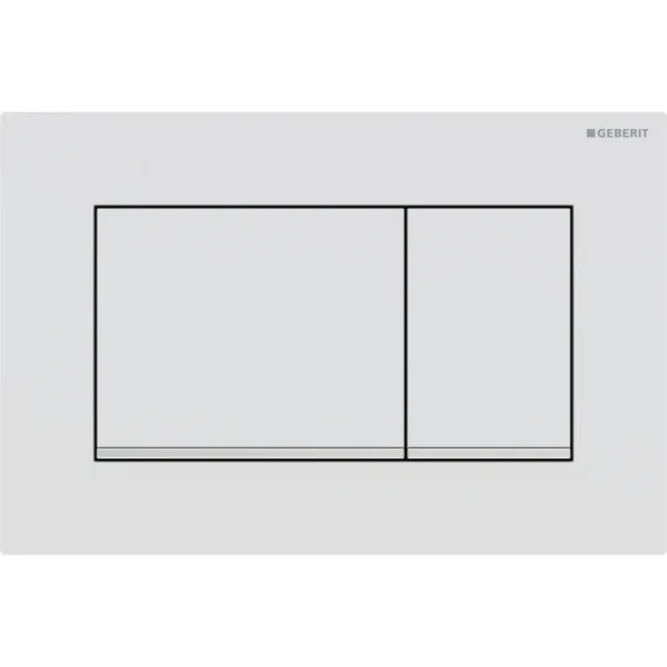 Mặt nạ nhấn xả Geberit Sigma30, xả kép, màu trắng mờ và chrome bóng ,có phủ chống bám bẩn 115883JT1