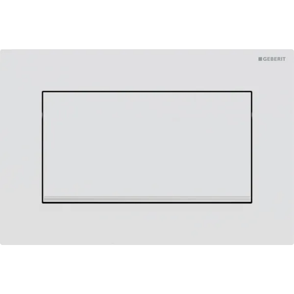 Mặt nạ nhấn xả Geberit Sigma30, xả dừng và xả ( chỉ xả khi nhấn), mà trắng mờ và chrome 115893JT1.