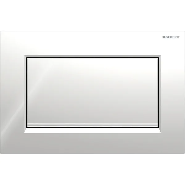 Mặt nạ nhấn xả Geberit Sigma30, xả dừng và xả, màu chrome và chrome xước 115893KY1