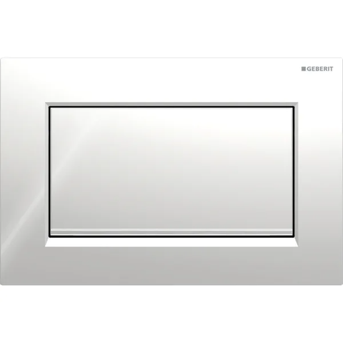 Mặt nạ nhấn xả Geberit Sigma30, xả dừng và xả ( chỉ xả khi nhấn ) , màu đen mờ và chrome 115893141.
