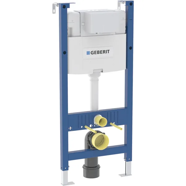 Khung treo tường Geberit Duofix cho bàn cầu treo tường, 112 cm/ 82cm, với két nước âm tường Alpha 12 cm, 4 / 3 lít 224096001.