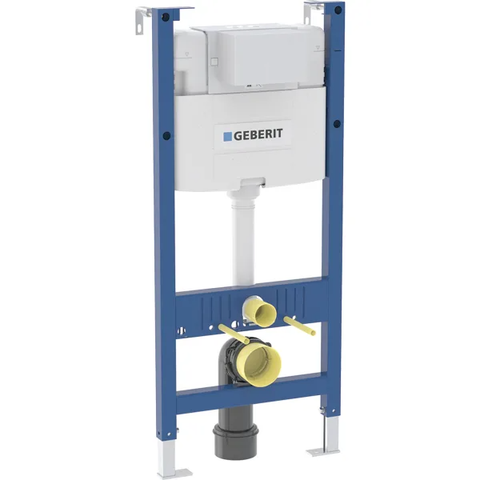 Khung treo tường Geberit Duofix cho bàn cầu treo tường, 112 cm/ 82cm, với két nước âm tường Alpha 12 cm, 4 / 3 lít 224096001.