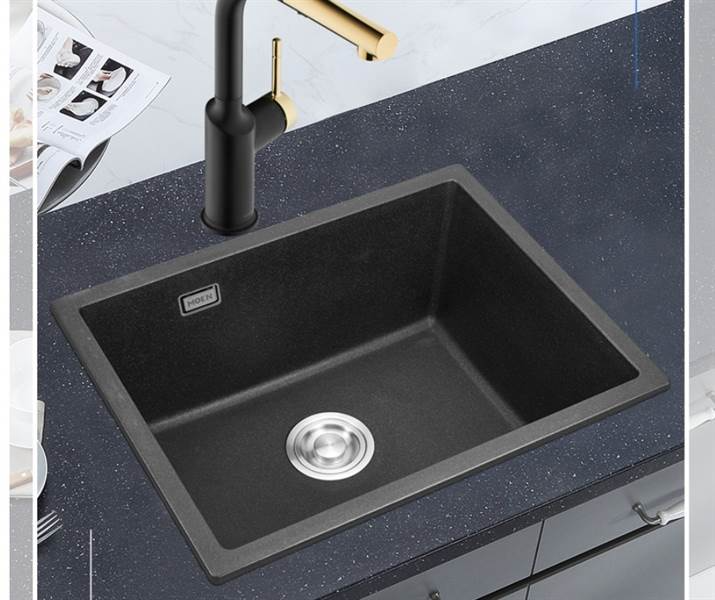 Chậu rửa chén đơn, chất liệu bột đá_27906BL ,màu Đen  ,hiệu Moen
