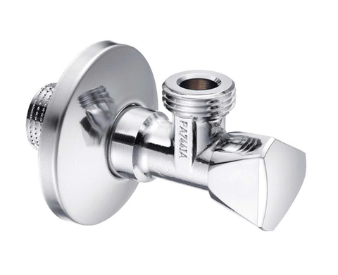 Van góc SCHELL dòng Sanland, chuẩn kết nối: đầu vào G 1/2, đầu ra G 3/8, màu Chrome