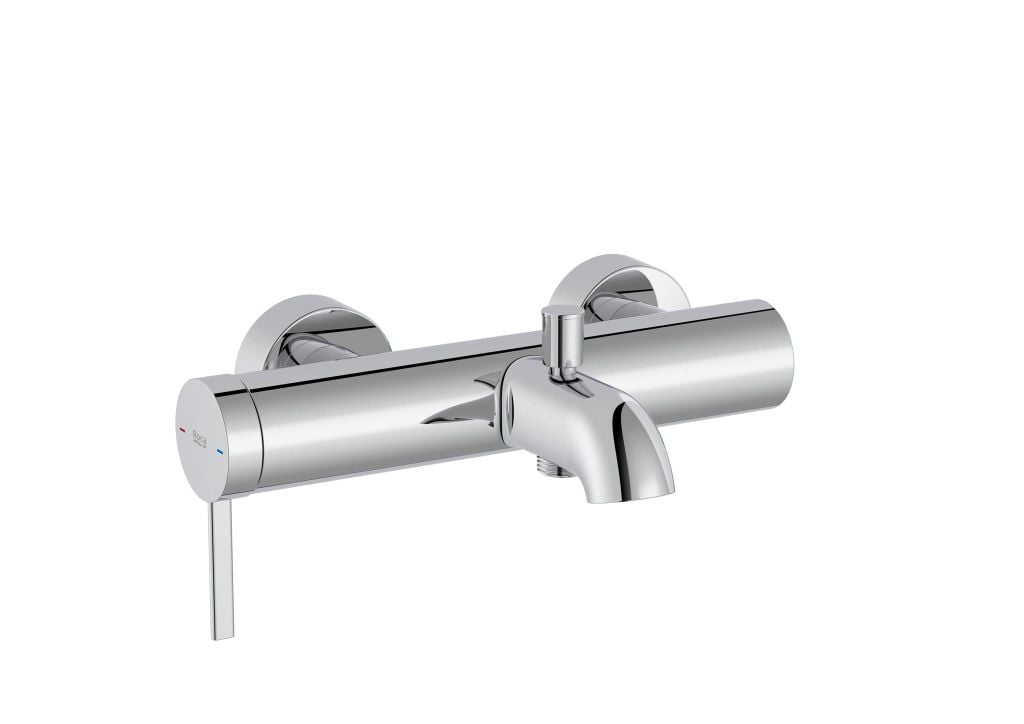 Củ sen nóng lạnh gắn tường, hiệu ROCA, dòng ONA, màu chrome - A5A029EC00