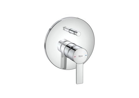 Mặt nạ điều khiển sen âm tường 2 chức năng, cần đặt kèm van âm A525869403, hiệu ROCA, dòng Targa, màu chrome - A5A0B5FC0N