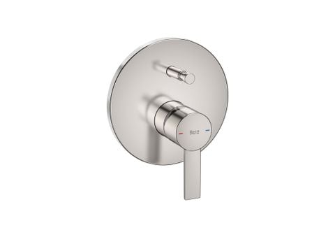Mặt nạ điều khiển sen âm tường 2 chức năng, cần đặt kèm van âm A525869403, hiệu ROCA, dòng Targa, màu chrome - A5A0B5FC0N