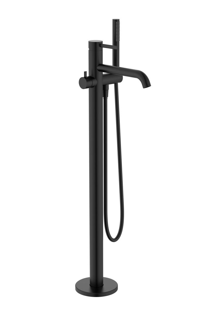 Vòi cấp bồn nóng lạnh đặt tự do, hiệu ROCA, dòng ONA, màu matt black - A5A279ENBN