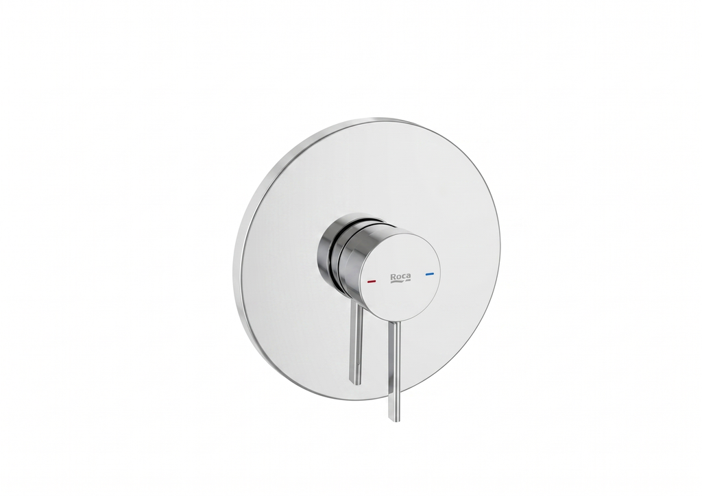 Mặt nạ điều khiển sen âm tường 1 chức năng, cần đặt kèm van âm A525869403, hiệu ROCA, dòng ONA, màu chrome - A5A2B9EC0N