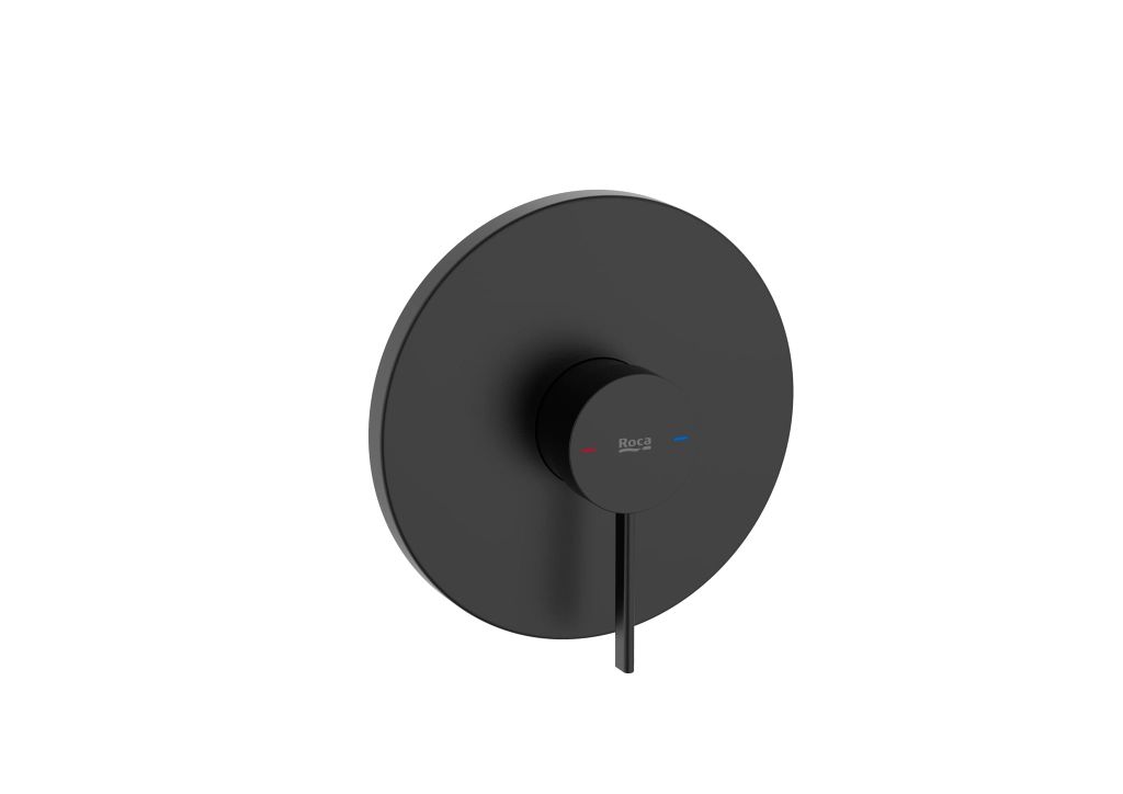 Mặt nạ điều khiển sen âm tường 1 chức năng, cần đặt kèm van âm A525869403, hiệu ROCA, dòng ONA, màu matt black - A5A2B9ENBN