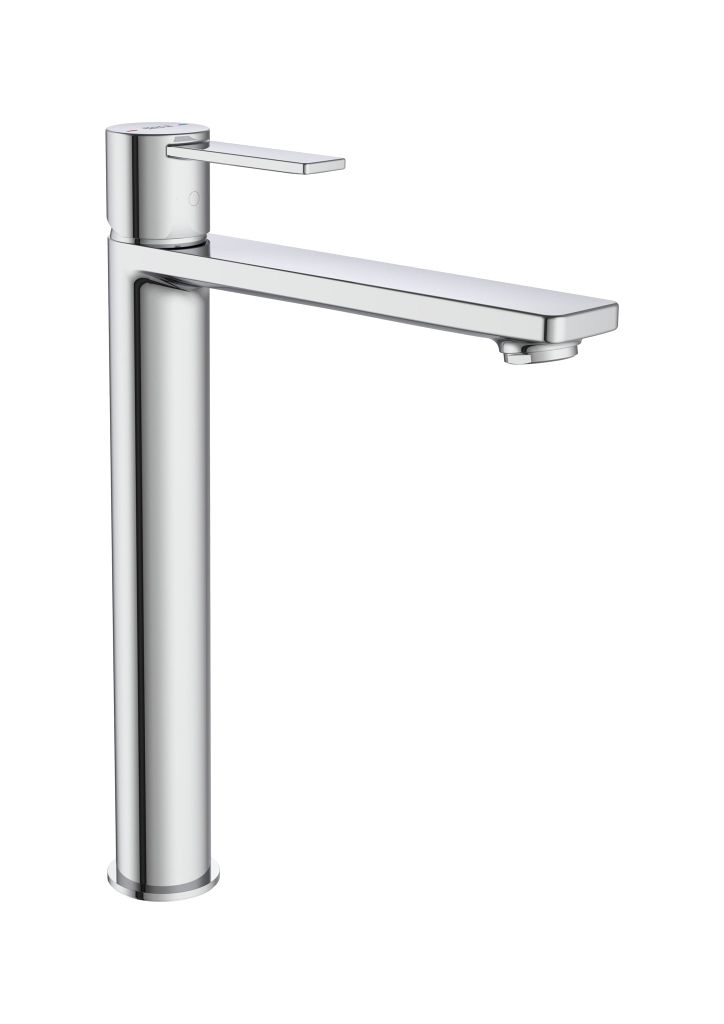 Vòi chậu nóng lạnh cao 1 lỗ, chưa bao gồm bộ xả, hiệu ROCA, dòng Targa, màu chrome - A5A345FC0N