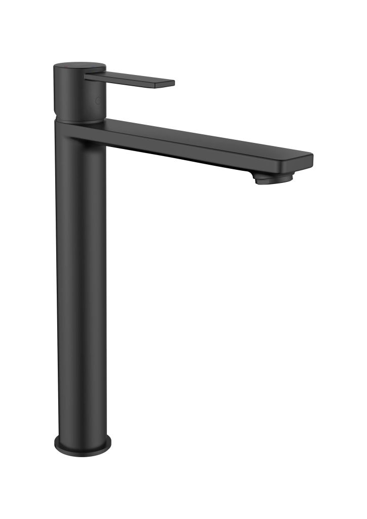 Vòi chậu nóng lạnh cao 1 lỗ, chưa bao gồm bộ xả, hiệu ROCA, dòng Targa, màu matt black - A5A345FNBN