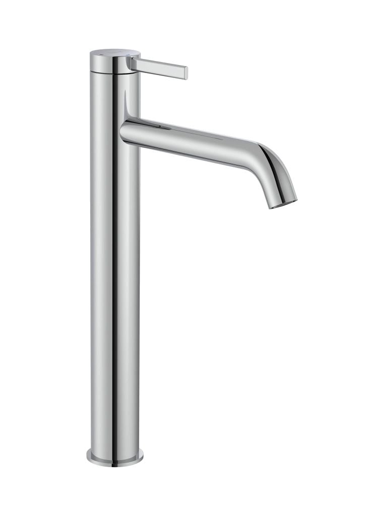 Vòi chậu rửa nóng lạnh cao 1 lỗ, gồm bộ xả, hiệu ROCA, dòng ONA, màu chrome - A5A349EC0N